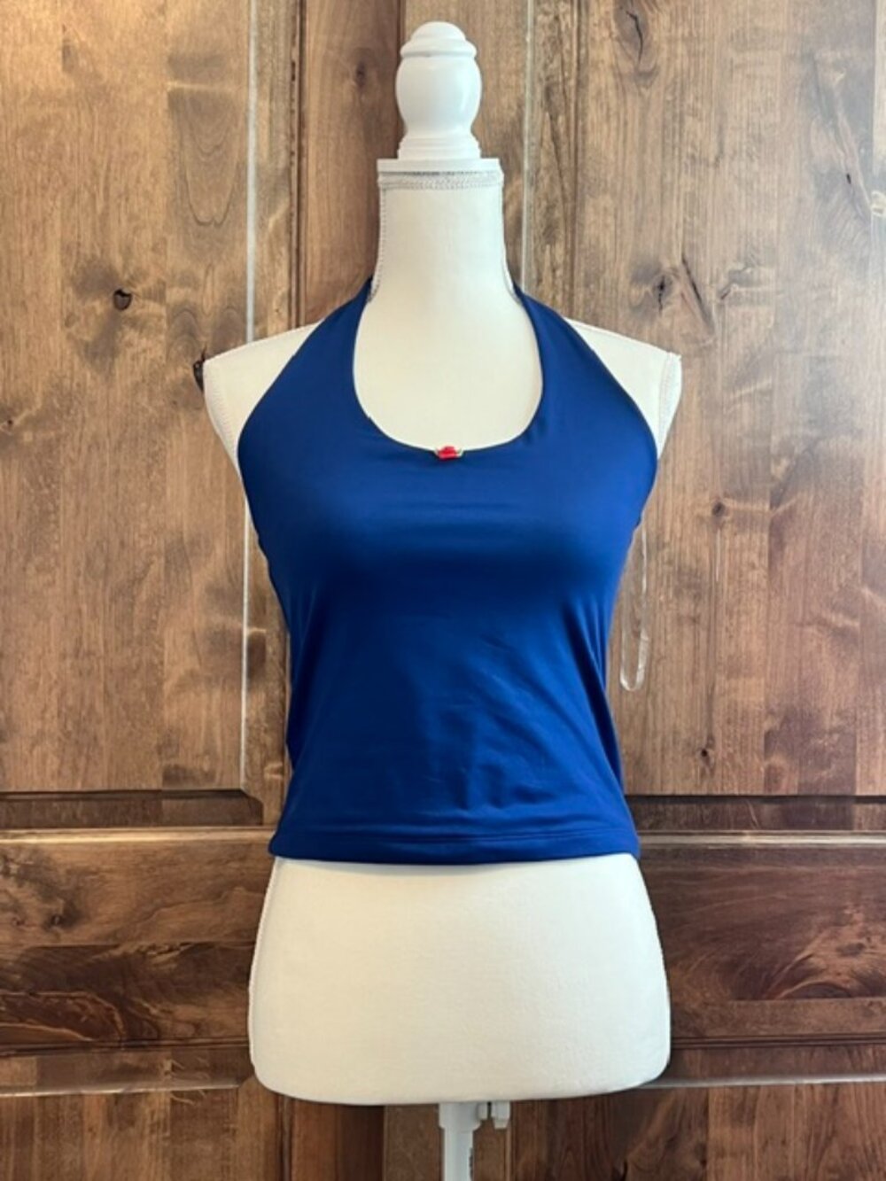 Wild Fable Navy Blue Rosette Halter Top